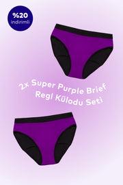 2'li Super Purple Brief Regl Külodu